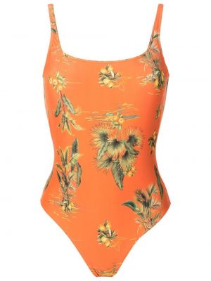 Kupaći kostim s cvjetnim printom s printom Lygia & Nanny narančasta