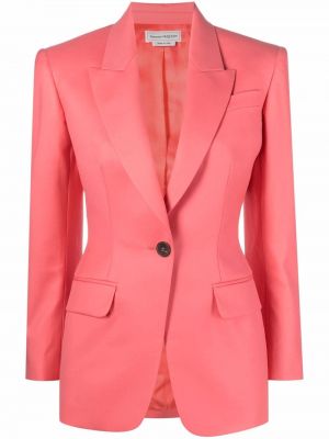 Ull lang blazer Alexander Mcqueen rosa