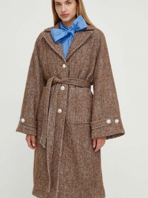 Płaszcz oversize Custommade brązowy