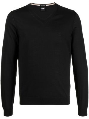 Pullover mit v-ausschnitt Boss schwarz