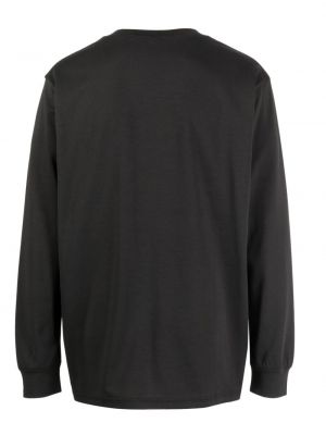 T-shirt manches longues en coton avec manches longues Attachment gris