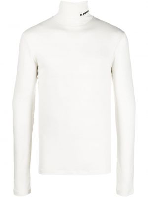 Pull col roulé à imprimé col roulé Jil Sander