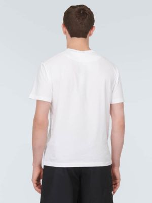 Bavlněné tričko jersey Stone Island bílé