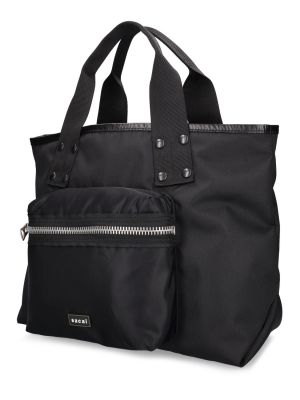 Nakupovalna torba Sacai črna