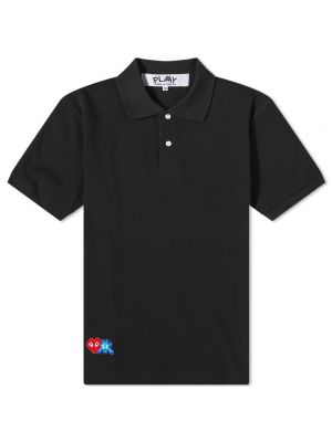 Рубашка-поло Comme des Garçons Play Invader черный