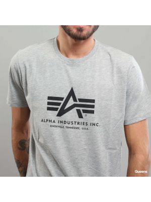 Tričko Alpha Industries Inc. šedé