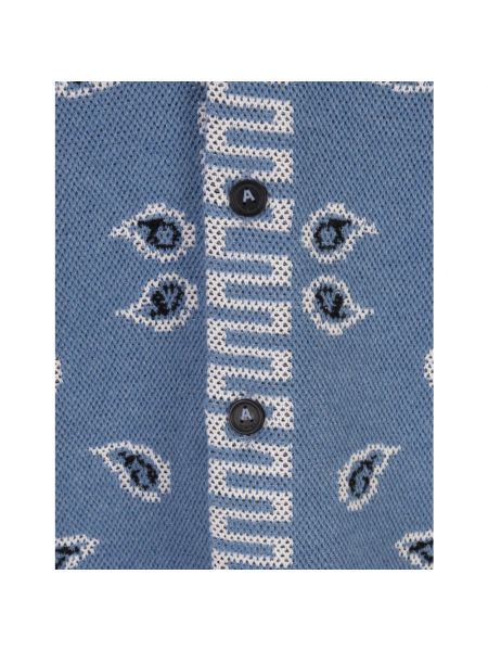 Camisa de algodón de tejido jacquard Alanui azul