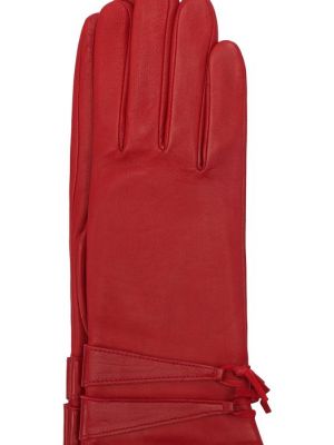 Кожаные перчатки Agnelle красные