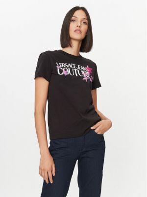 Priliehavé tričko Versace Jeans Couture čierna