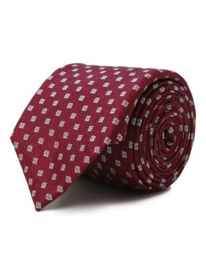 Шелковый галстук Boss красный