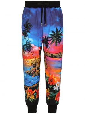 Pantalon de joggings à imprimé à imprimé tropical Dolce & Gabbana