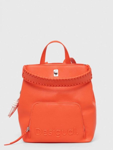 Однотонний рюкзак Desigual помаранчевий