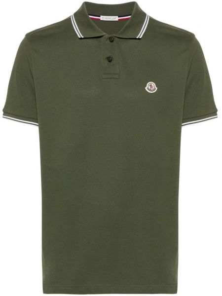 Poloshirt med applikation Moncler grøn