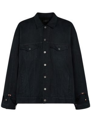 Veste en jean en coton Balenciaga noir