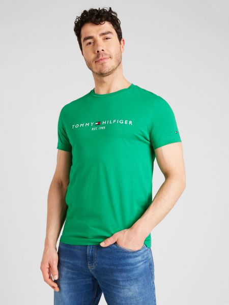 Тениска Tommy Hilfiger зелено