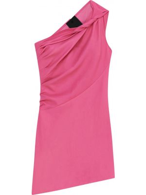 Платье мини с драпировкой Givenchy розовое