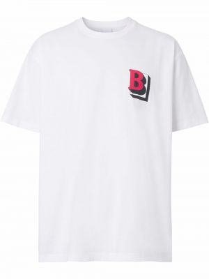 Camiseta oversized Burberry blanco