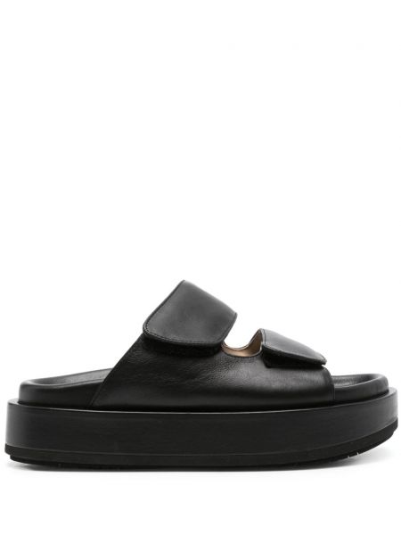 Kožené sandále Paloma Barceló čierna