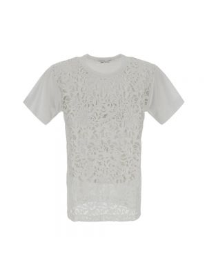 T-shirt koronkowa Comme Des Garcons, biały