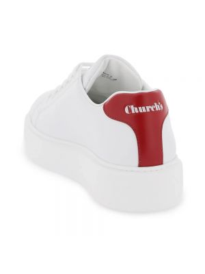 Zapatillas de cuero con estampado Church's blanco