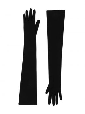 Rękawiczki z dżerseju Dolce And Gabbana czarne
