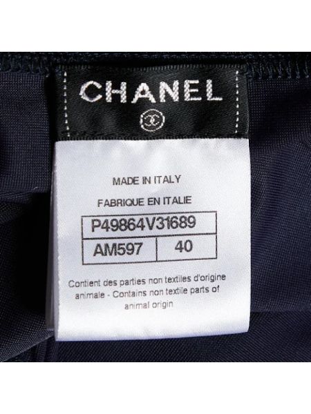 Top Chanel Vintage azul