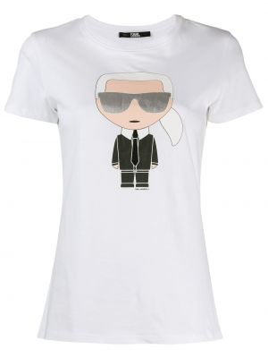 T-skjorte Karl Lagerfeld hvit