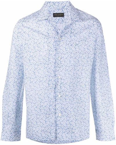 Camisa de flores con estampado Dell'oglio azul