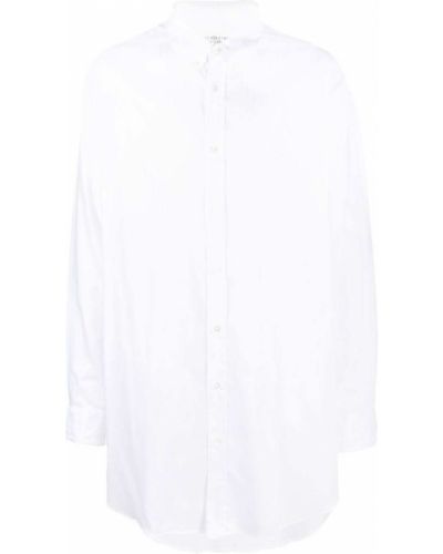 Oversized πουκάμισο Maison Margiela λευκό