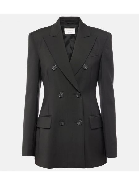 Ull dobbeltspent blazer Sportmax svart