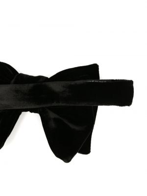 Aksamitny krawat z kokardką Tom Ford czarny