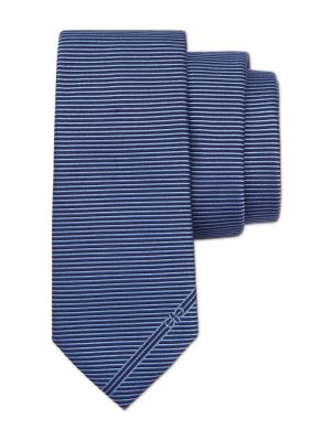 Cravate en soie Ferragamo bleu