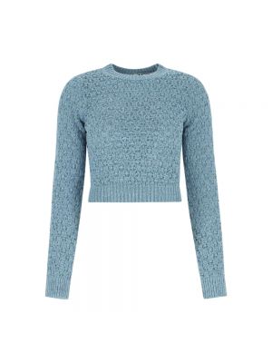 Sweter bawełniany Rotate Birger Christensen niebieski