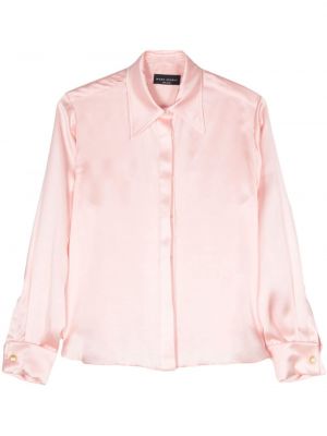 Μεταξωτό πουκάμισο Hebe Studio ροζ