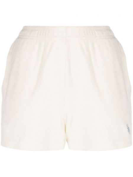 Shorts brodeés Sporty & Rich blanc