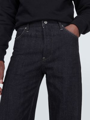 High waist straight jeans Jil Sander blau
