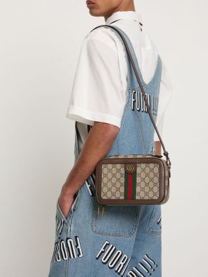 Τσάντα χιαστί Gucci μπεζ