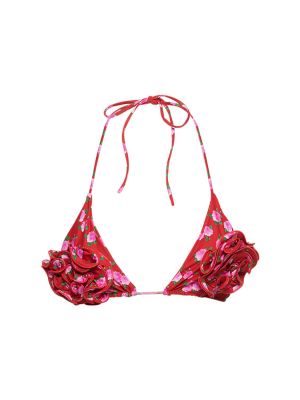 Bikini s cvjetnim printom s printom Magda Butrym crvena