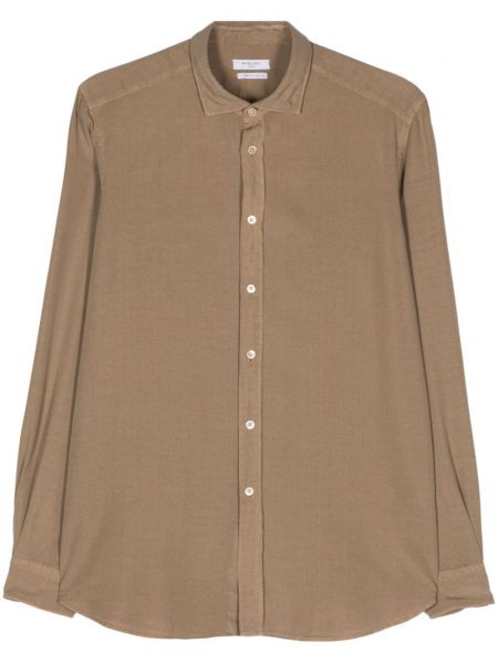 Chemise longue Boglioli beige