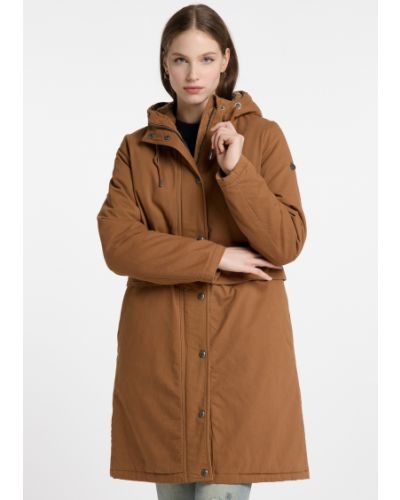 Žieminis paltas Dreimaster Vintage ruda