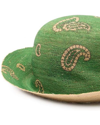 Sombrero de cachemir con estampado de cachemira Etro verde