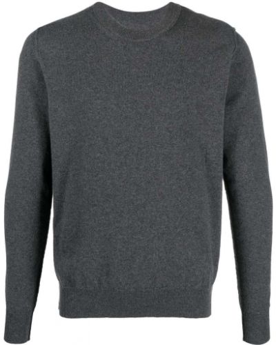 Кашмирен пуловер с кръгло деколте Maison Margiela сиво