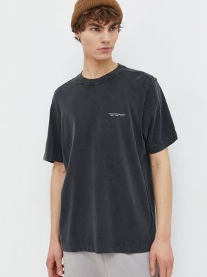 Koszulka bawełniana z nadrukiem Abercrombie & Fitch czarna