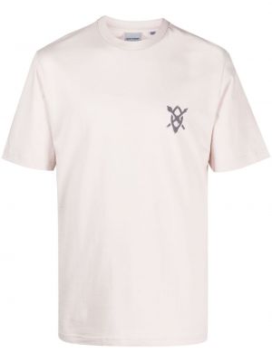Kokvilnas t-krekls Daily Paper rozā