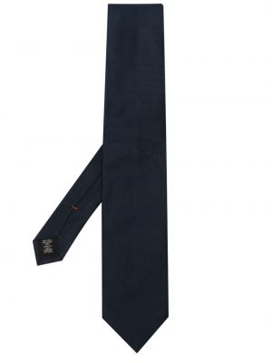 Jedwabny krawat Zegna niebieski