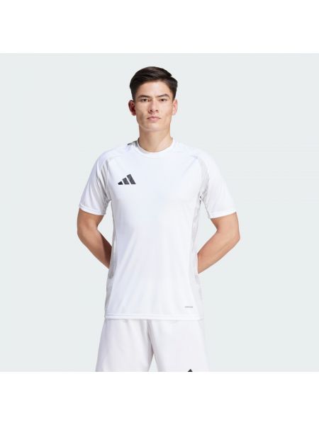 Koszulka z dżerseju Adidas biała