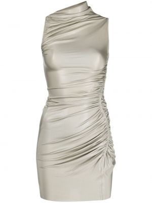 Коктейлна рокля без ръкави Rick Owens Lilies сиво