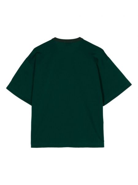 Bavlněné tričko s potiskem Kolor zelené