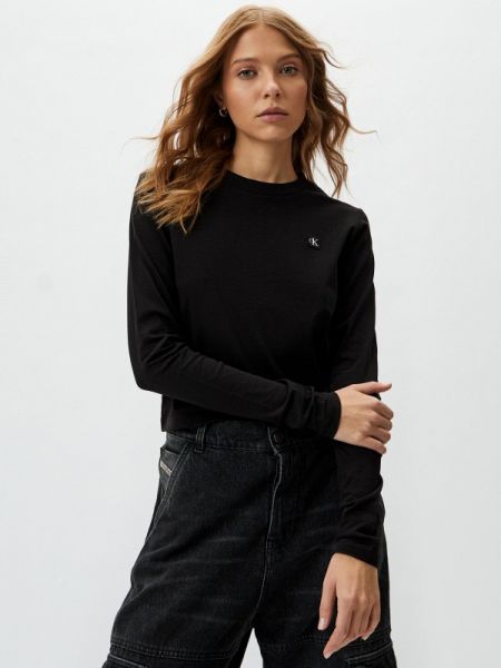 Лонгслив Calvin Klein Jeans черный