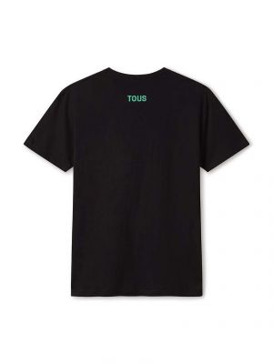 Koszulka bawełniana Tous czarna